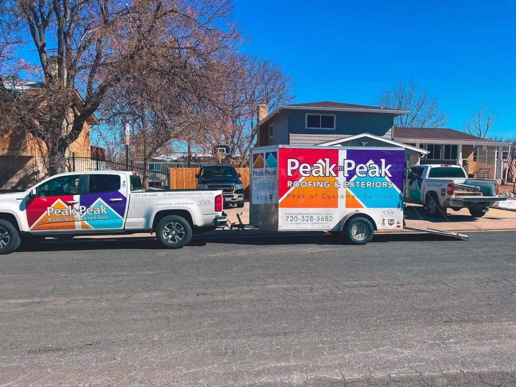 Peak to Peak Roofing crew working in Denver