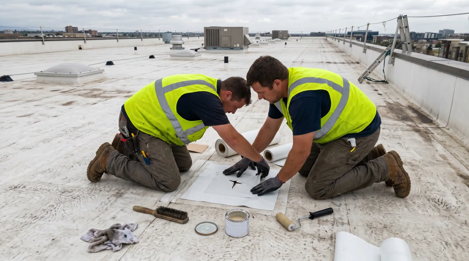 How to Handle Roof Punctures on Commercial Roofs - roofing guide from Peak to Peak Roofing in Denver, Colorado