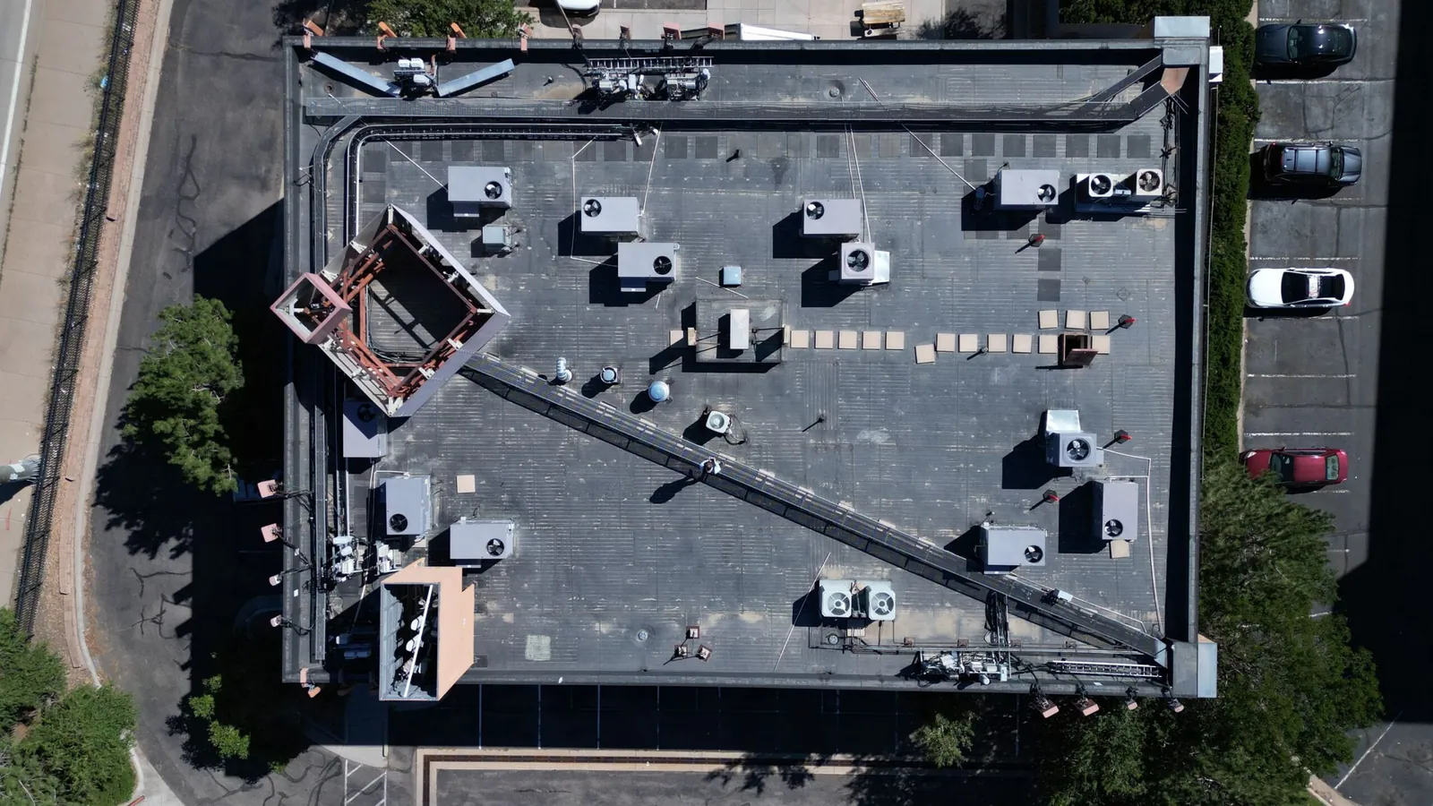 Peak to Peak Roofing crew working in Denver