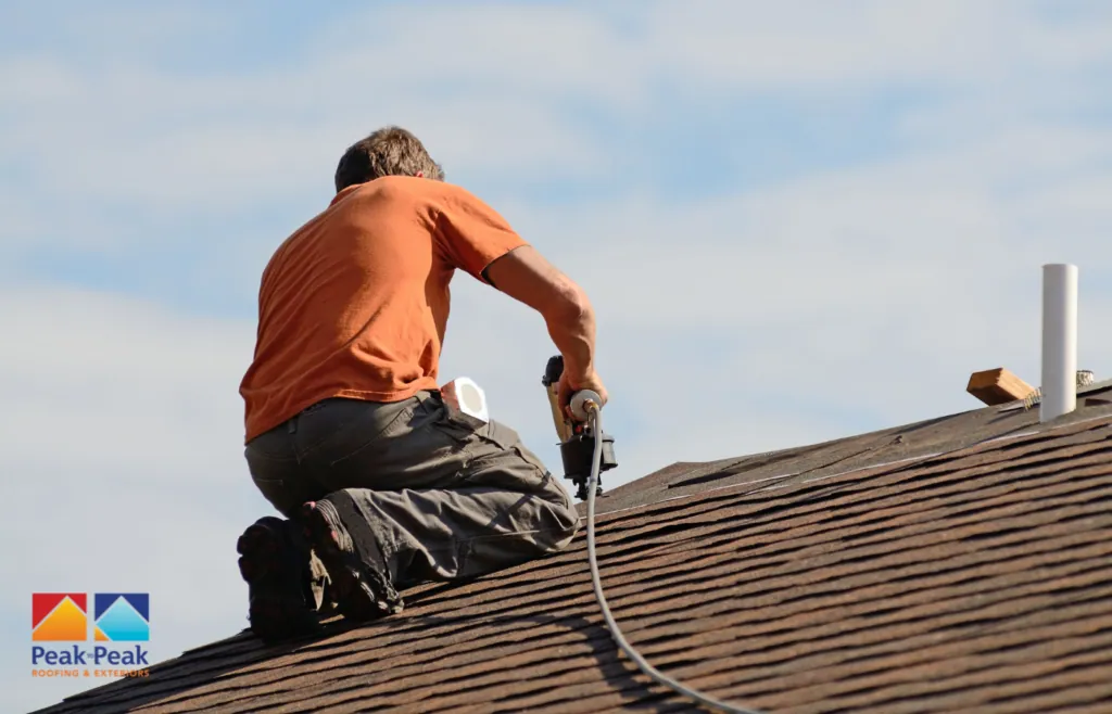 Peak to Peak Roofing crew working in Denver