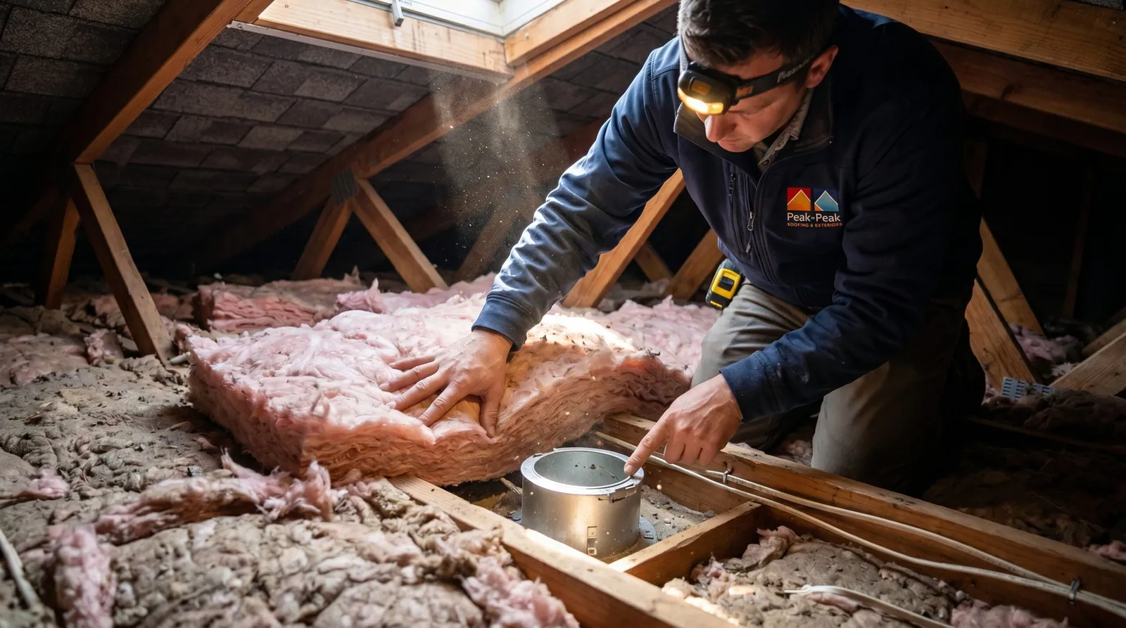 Steps to Evaluate Attic Insulation Needs - roofing guide from Peak to Peak Roofing in Denver, Colorado