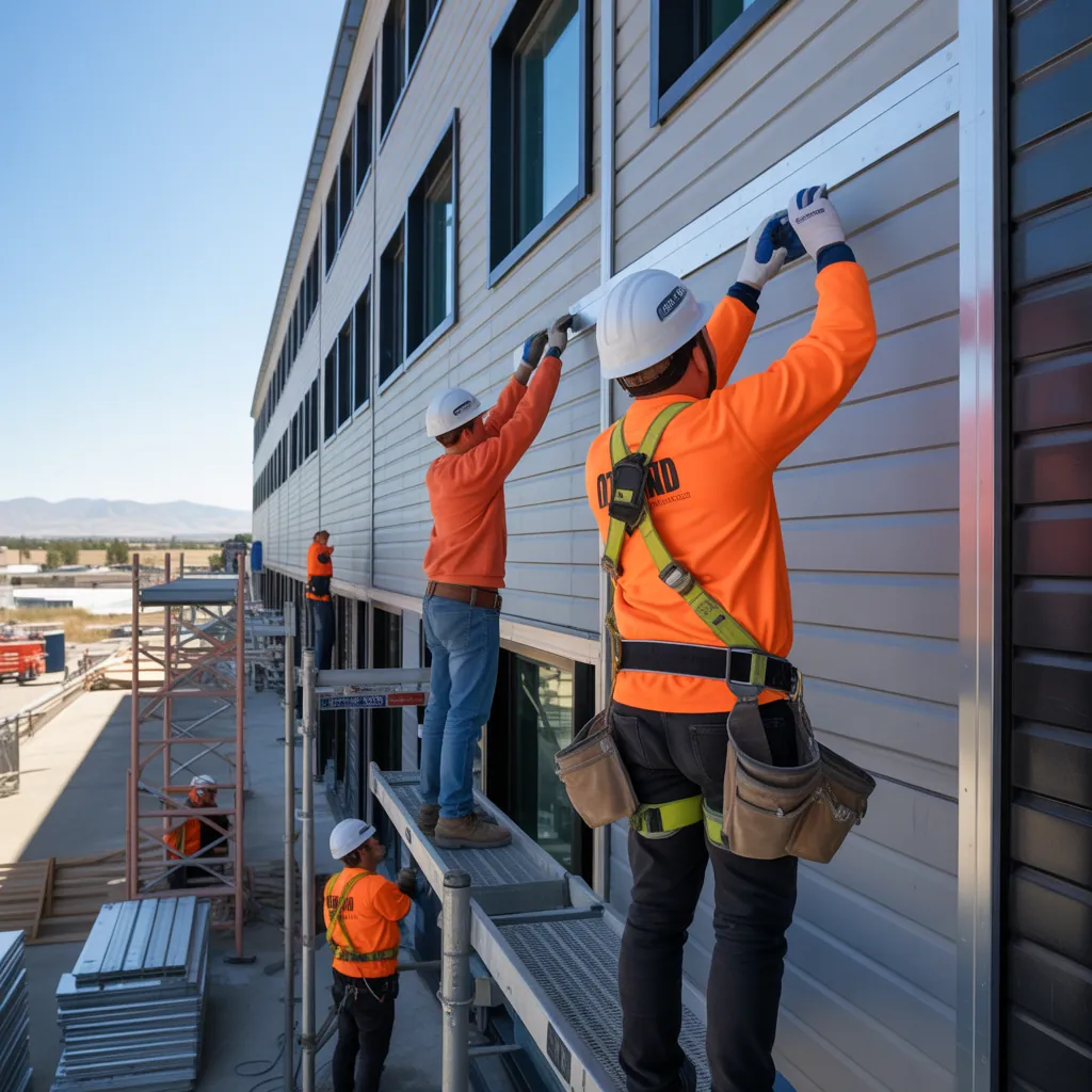 Peak to Peak Roofing crew working in Denver