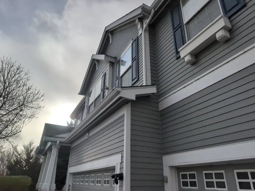 Completed roofing and exteriors project by Peak to Peak Roofing in Denver