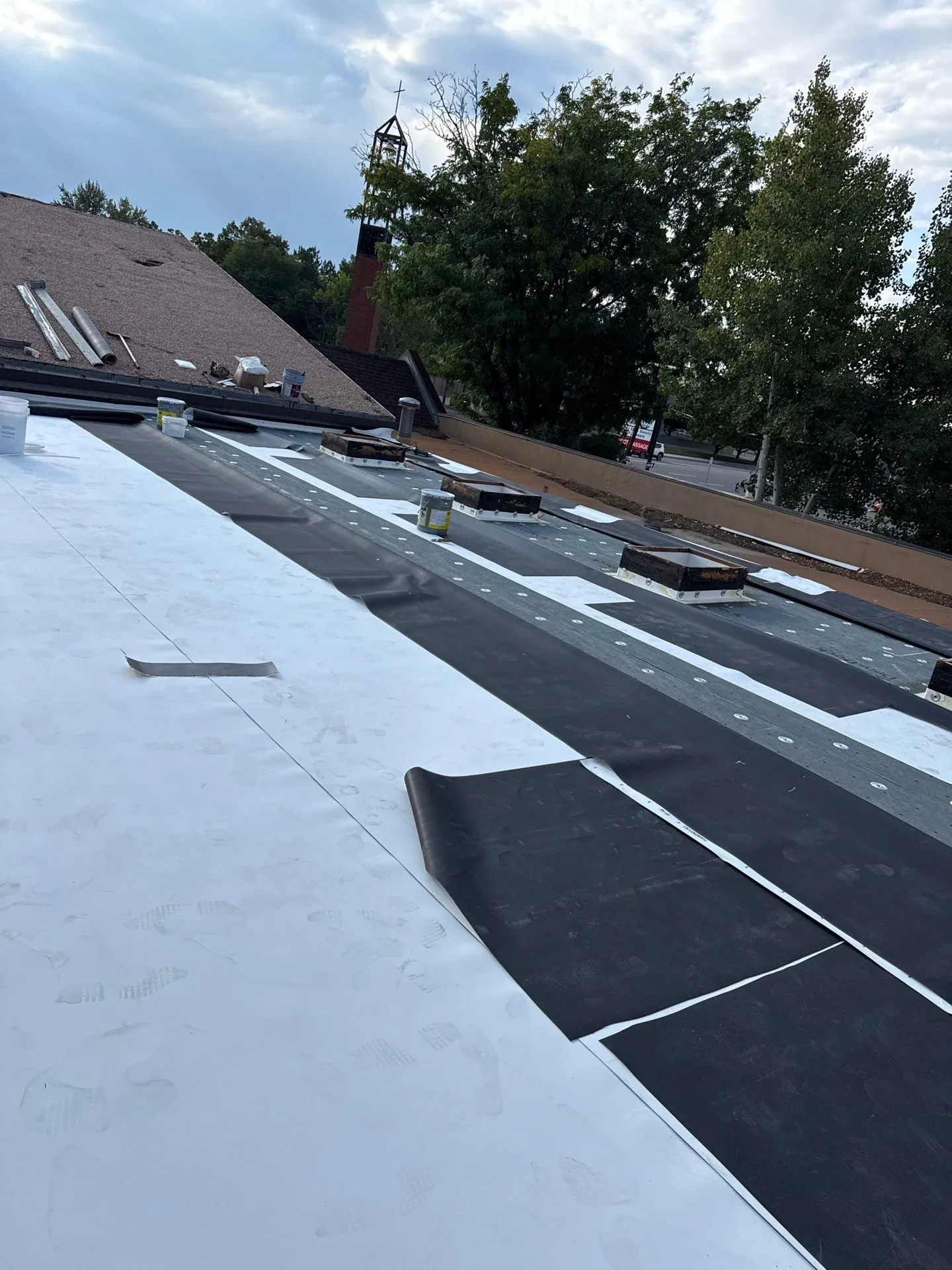 Peak to Peak Roofing crew working in Denver