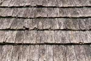 Wood Shingles and Hail Damage on Roof