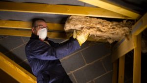 Air sealing insulation, whether spray foam or loose fill fiberglass, will improve energy efficiency