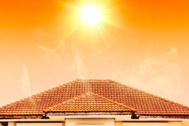 Hot weather in the summer overheats the home roof
