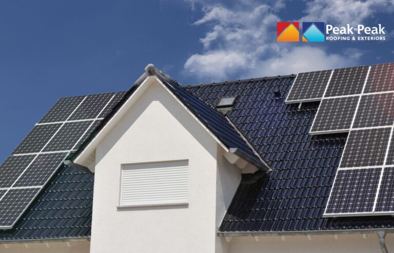 Transform your home with Peak to Peak Roofing's durable solar roofing options in Colorado.