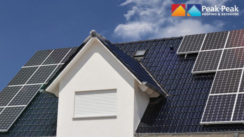 Transform your home with Peak to Peak Roofing's durable solar roofing options in Colorado.